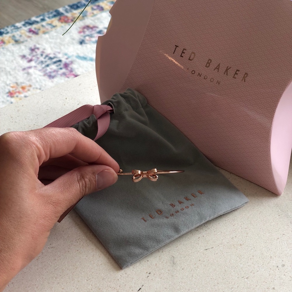 Ted Baker bow bracelet rose gold